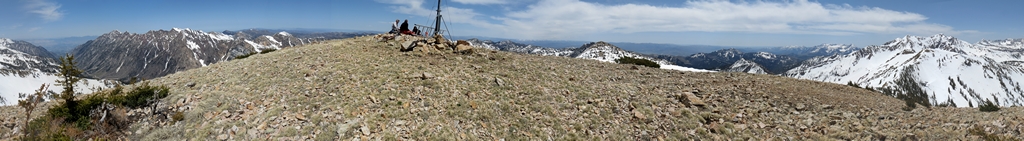 Mount Baldy summit panorama